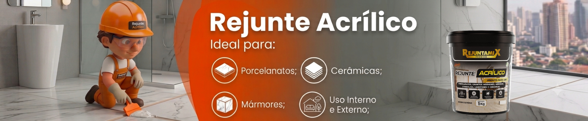 Banner Promocional Rejuntamix